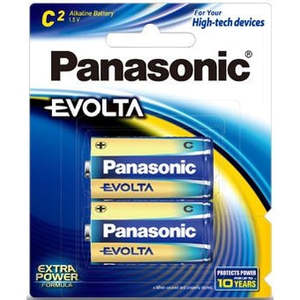 Panasonic Evolta C Alkaline Battery 2 Pack
