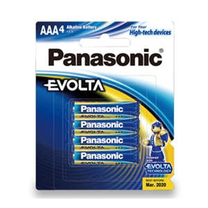 Panasonic Evolta AAA Alkaline Battery 4 Pack