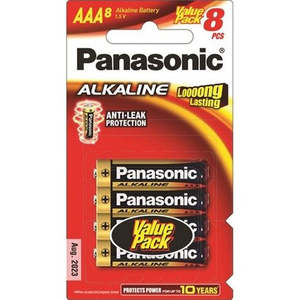 Panasonic: Panasonic AAA Alkaline Battery 8 Pack