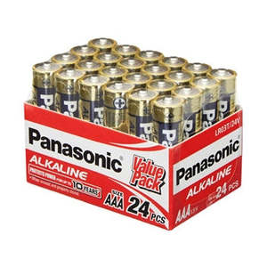 Panasonic AAA Alkaline Battery 24 Pack