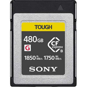 Sony: Sony CEBG480T Tough CFexpress Type B 480GB Memory Card