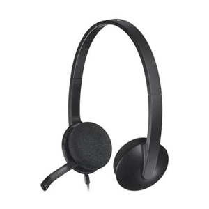 Audio Headphones: Logitech H340 USB Over Head Headset