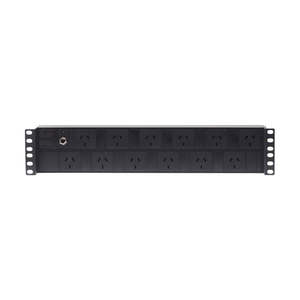 4cabling: 4Cabling 2RU 12 Way GPO Horizontal PDU Recessed Rack Mount (Drop Ship)