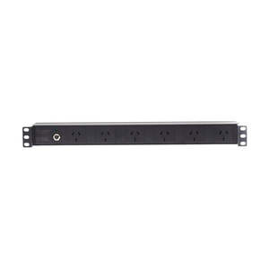 4Cabling 1RU 6 Way GPO Recessed Rack Mount PDU Power Rail (Drop Ship)