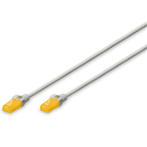 Cables Leads: Digitus UTP Slim CAT6 Patch Lead - 1.5M Grey