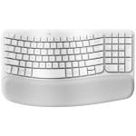 Logitech Wave Keys Wireless Ergo Keyboard - White