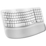 Logitech Wave Keys Wireless Ergonomic Keyboard for Mac - Off White