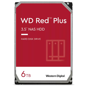 Pc Parts: WD Red Plus 6TB SATA 3.5" Intellipower 256MB NAS HDD 3Yr Wty