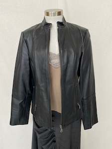 Capture leather jacket: Size 14