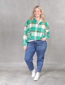 Jacket: Haven Braemar Crop Shaket - Evergreen