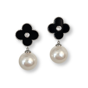 Pearl Drop Earring - Silver