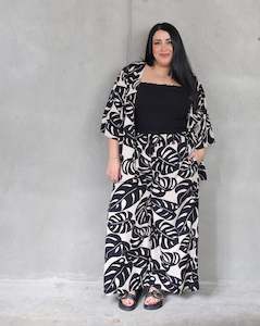 Isla Maree Staples: Resort Pant - Monstera Leaf