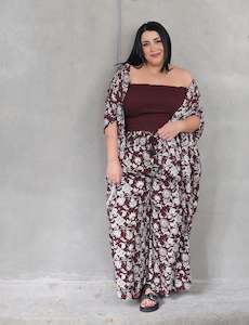 Isla Maree Staples: Resort Pant - Chocolate Shalimar