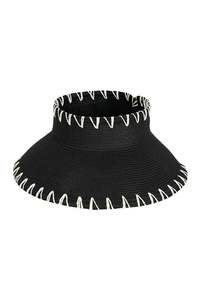 Hats: Capri Visor - Black