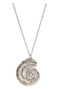 Palermo Necklace - Silver Seashell