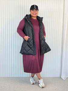 Under 70: Staple Knit Dress - Merlot