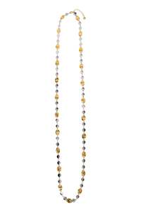 Necklaces: Francia Opera Necklace - Pressed Mix