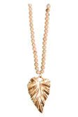 Mizu Necklace - Gold Leaf