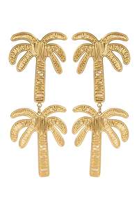 Earrings: Haiti Stud Earring - Palm