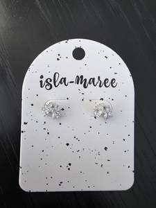 Bow Stud Earring - Silver