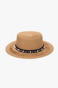 Hats: Pearl Boater Hat