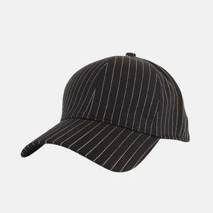 Hats: Micah Cap - Black Stripe