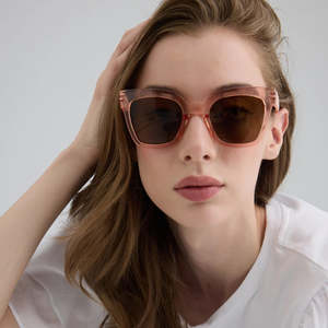 Sunglasses: Valentina Sunglasses - Beige