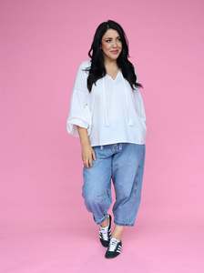 Isla Maree 1: Sara Blouse - Vanilla