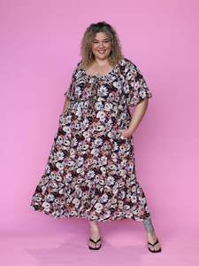 All: Aria Dress - Floral Latte