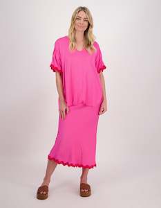 Briarwood Poppy Skirt Fushia