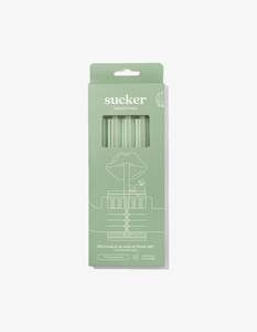 Sucker Glass Reusable Smoothie Straws Transparent