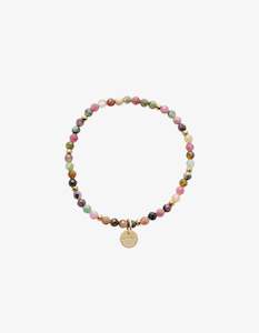 Vania  Stardust Tourmaline Halley Bracelet Gold Filled