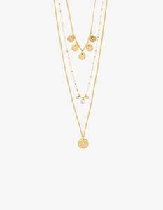 Under 100: Pilgrim Carol Necklace Gold Plated