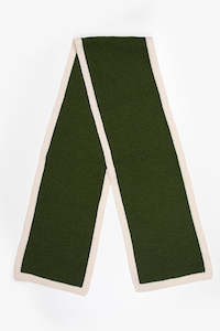 Antler Bambino Khaki & Oat Trim Scarf