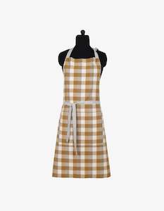 Kitchen Table: Raine & Humble Double Check Apron Yellow Sunset