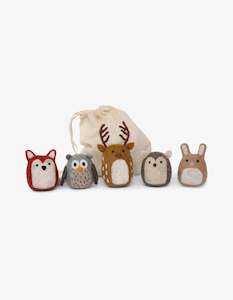 Ornaments: En Gry & Sif Forest Animals Set of 5