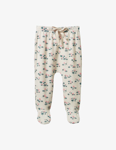 Nature Baby: Nature Baby Footed Rompers Waterlillies Print