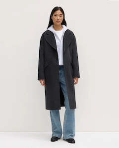 Jackets Coats: Assembly Label Sadie Single Breasted Wool Coat Charcoal