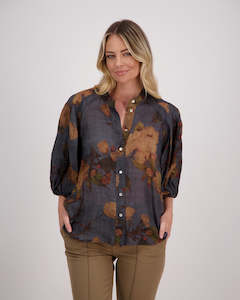 Briarwood: Briarwood Harlow Top Petrol Floral