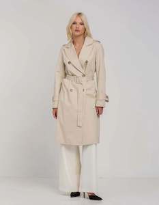 Jackets Coats: Blak Be Strong Trench Natural