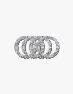 Health Beauty: Slip Skinny Scrunchies  4 Pack Silver