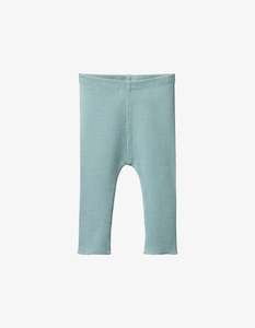 Nature Baby Honey Pants Cotton Rib Powder Blue