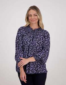 Skirts: Brairwood Hollis Top Blue Animal