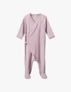 Nature Baby Merino Essentials Stretch & Grow Pointelle Lilac