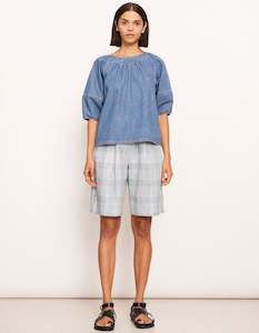 Pol: POL Raydel Denim Top Lightwash