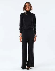 Jumpers Knits: Lollys Laundry BeaumontLL Jumper LS  Black