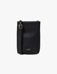 Accessories All: Saben Maggie Crossbody Black Luxe Emboss