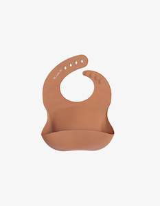 My Little Me Silicone Bib - Clay