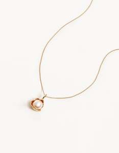 By Charlotte A Place To Dream Pearl Necklace Gold Vermeil
