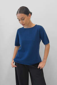 BLAK Serenity Cashmere Tee - Dark Sky
